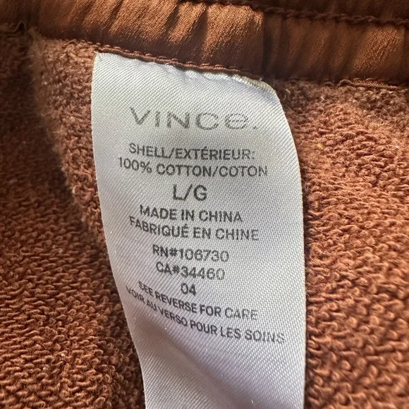 Vince Terracotta wide leg cropped pants, size large - Picture 11 of 12